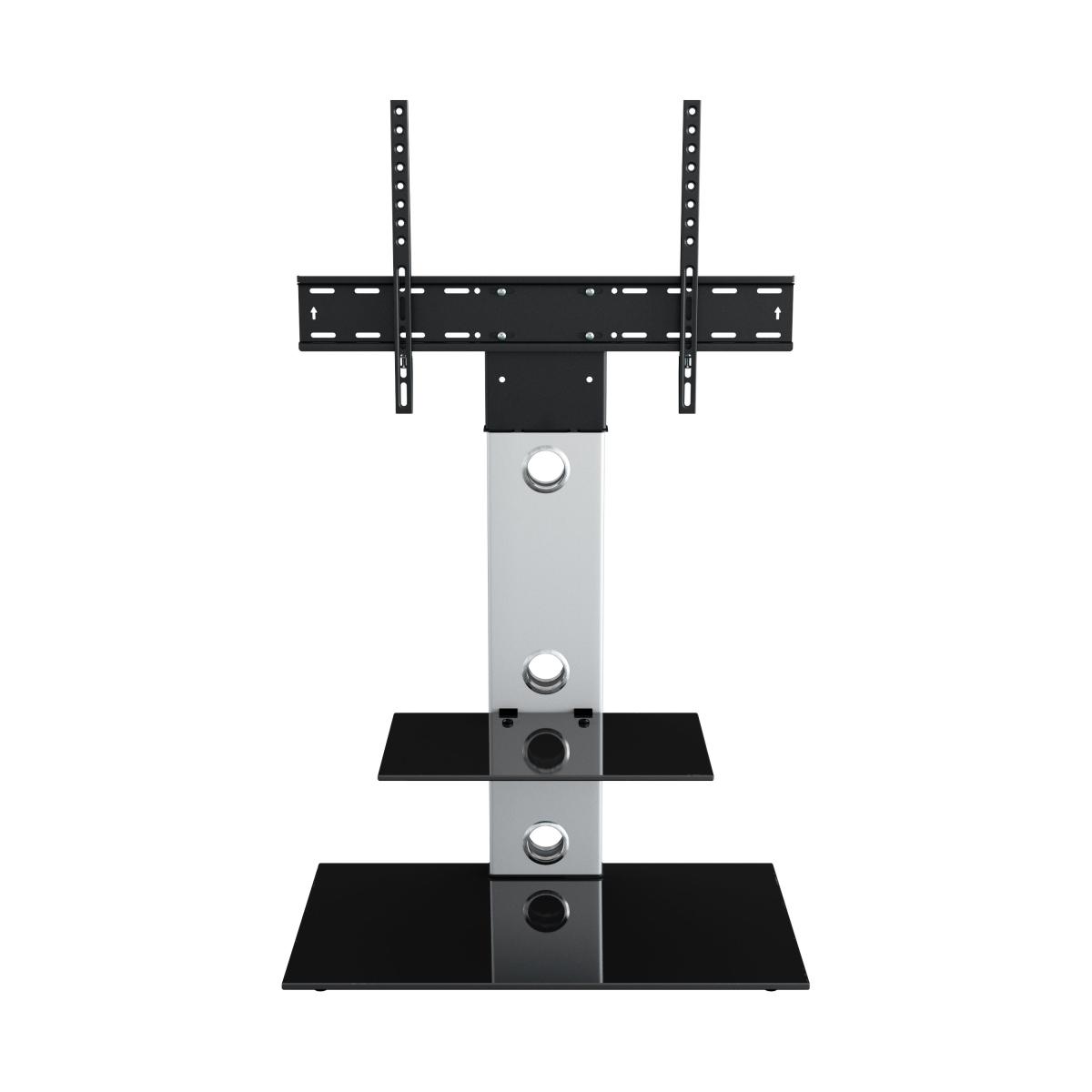 Lesina Pedestal TV Stand Silver – image 3