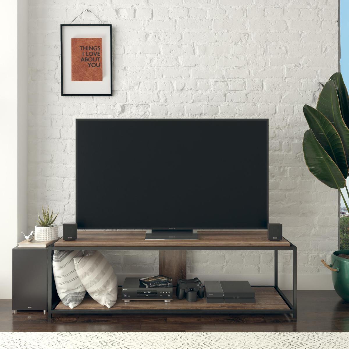 Return - Quincy TV Unit, Weathered Oak for TVs up to 67" – image 2