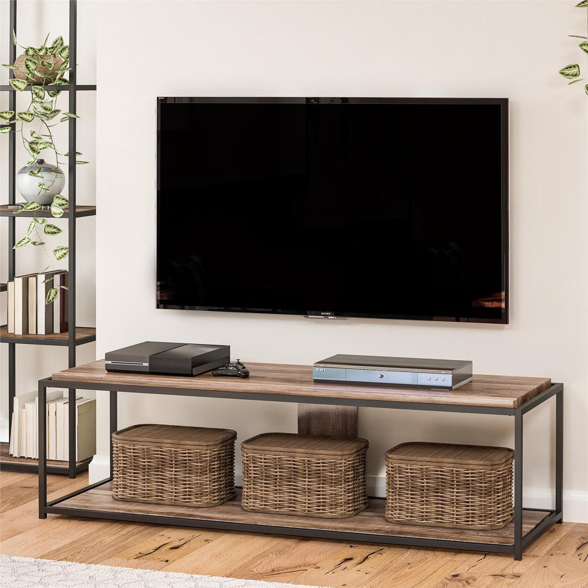 Return - Quincy TV Unit, Weathered Oak for TVs up to 67" – image 4