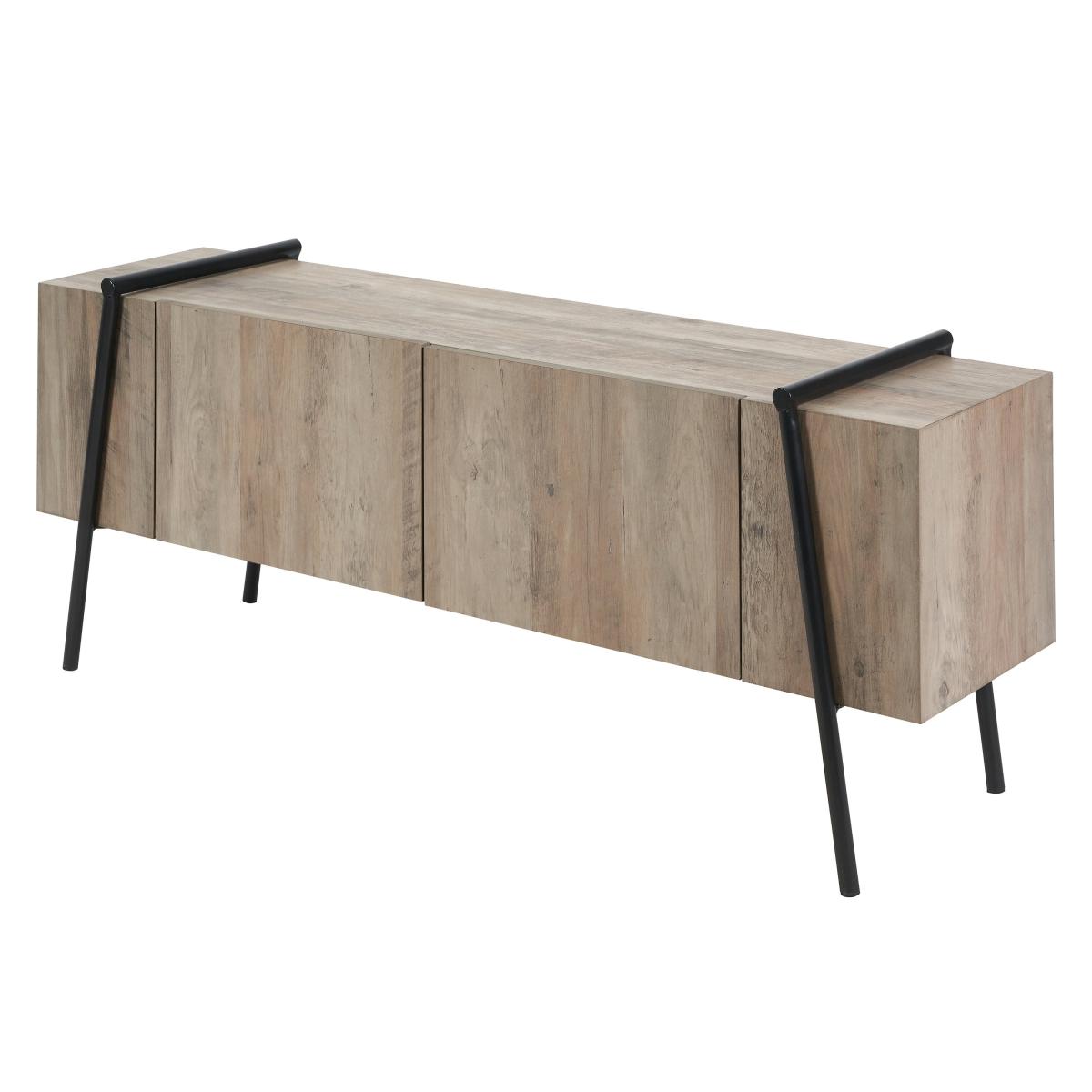 Osato 2 Dor Tv Stand for Tvs Up To 55 Brown – image 3
