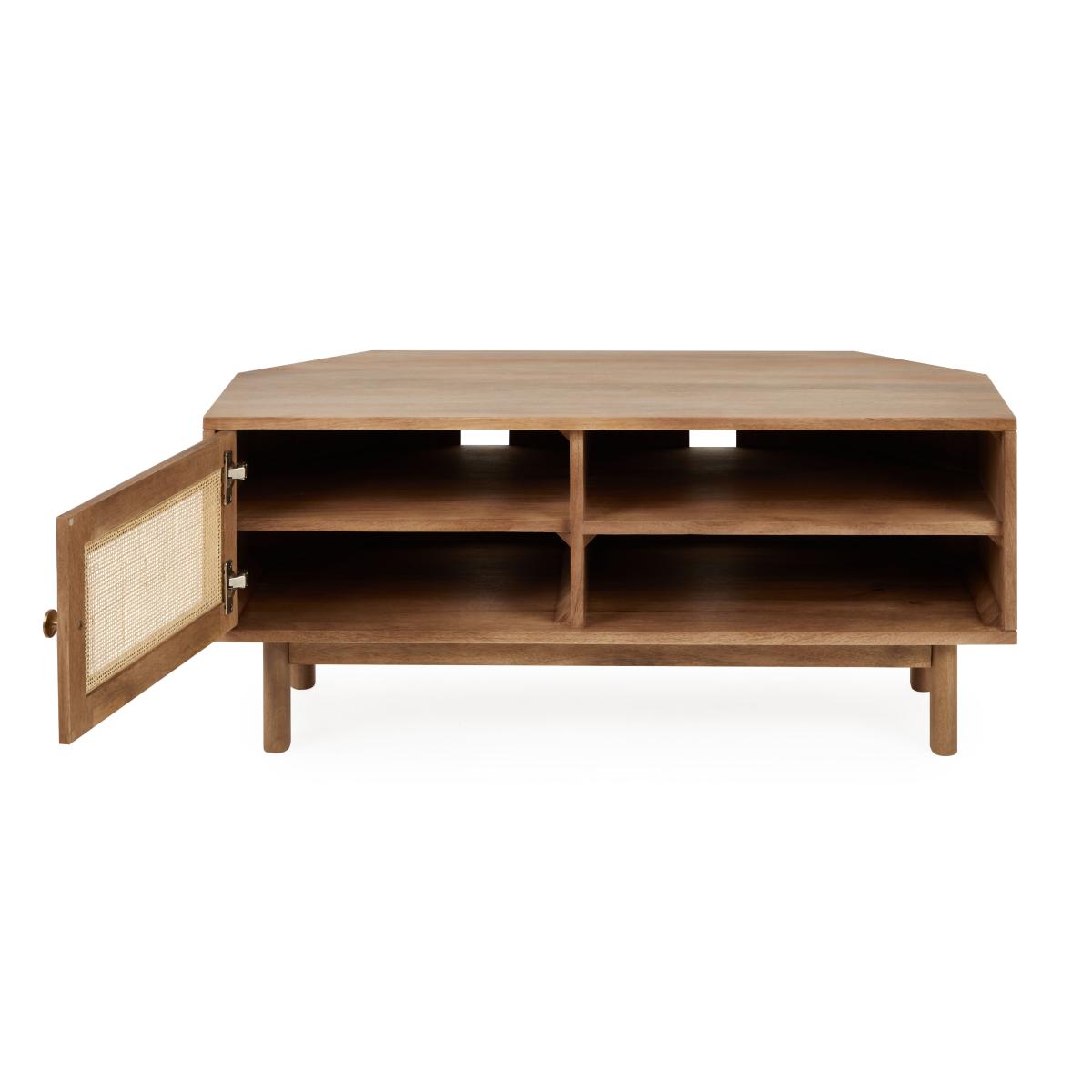 Indi Corner TV Unit Wood (Brown) – image 3