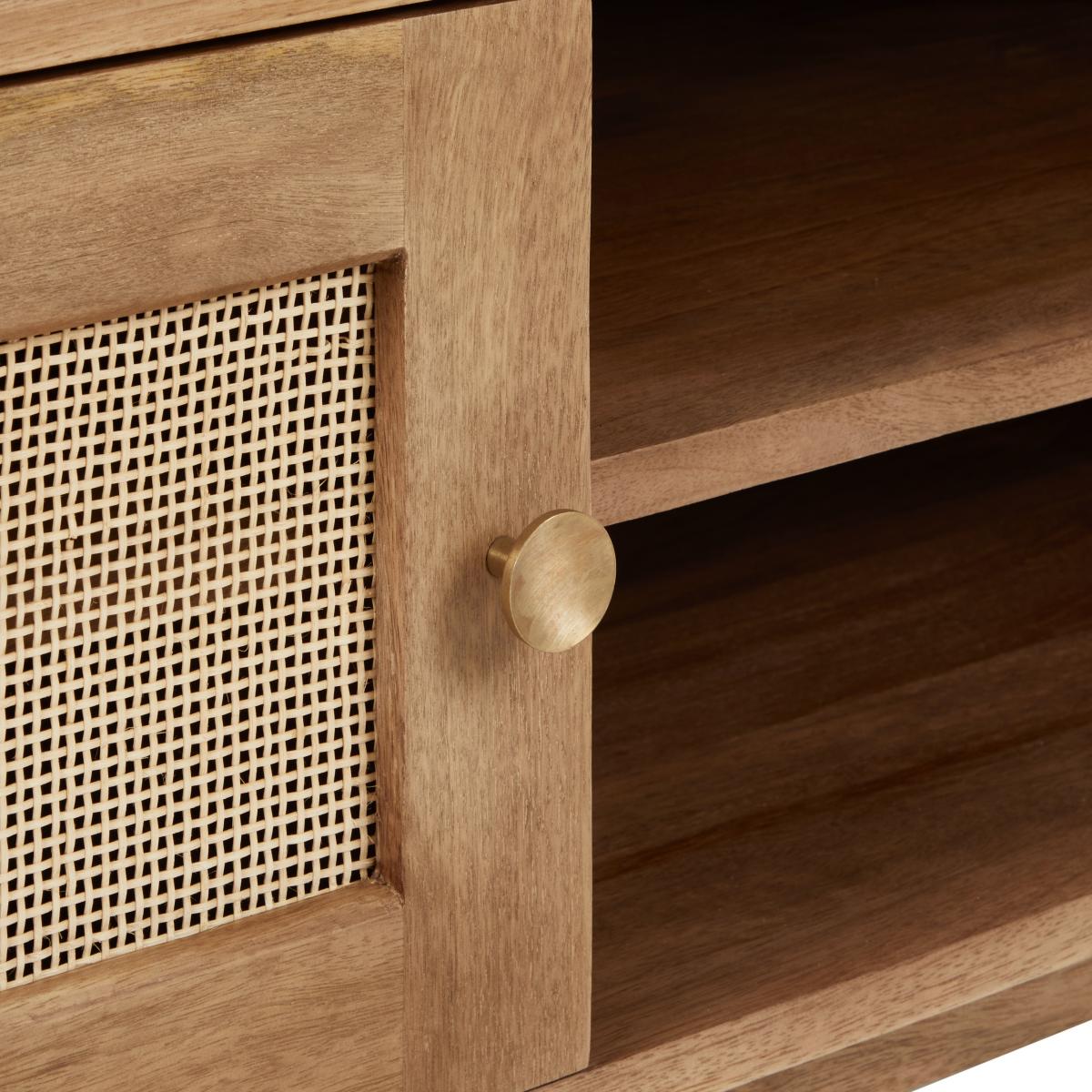 Indi Corner TV Unit Wood (Brown) – image 6