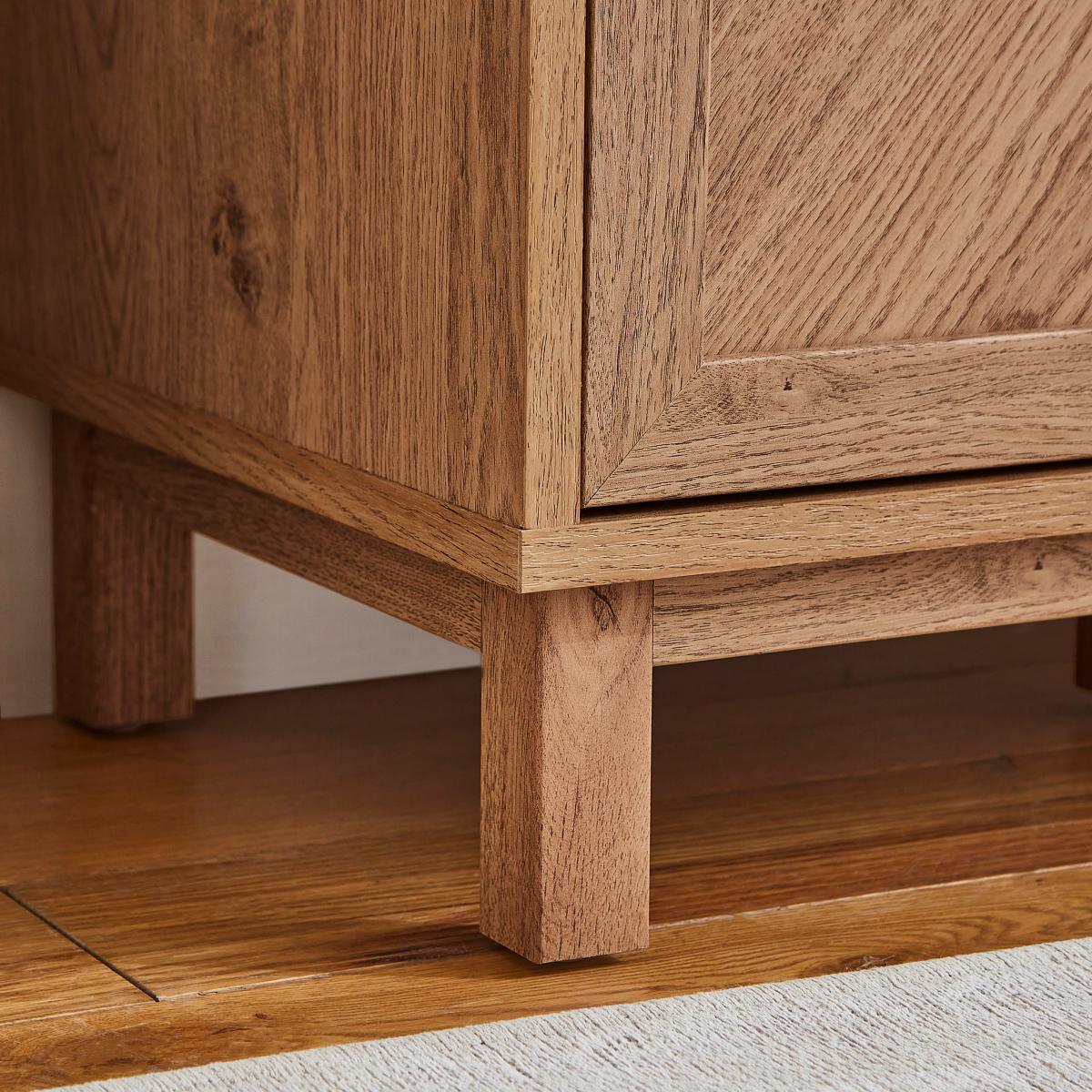 Hadley Wide TV Unit Oak – image 5