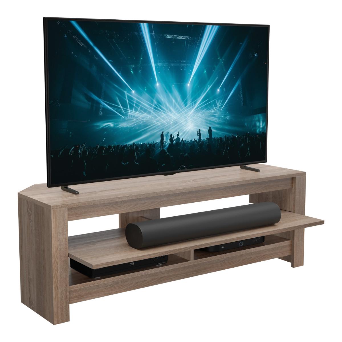 AVF Calibre Sound TV Unit for TVs up to 60" with Pull-Out Soundbar Shelf – image 5