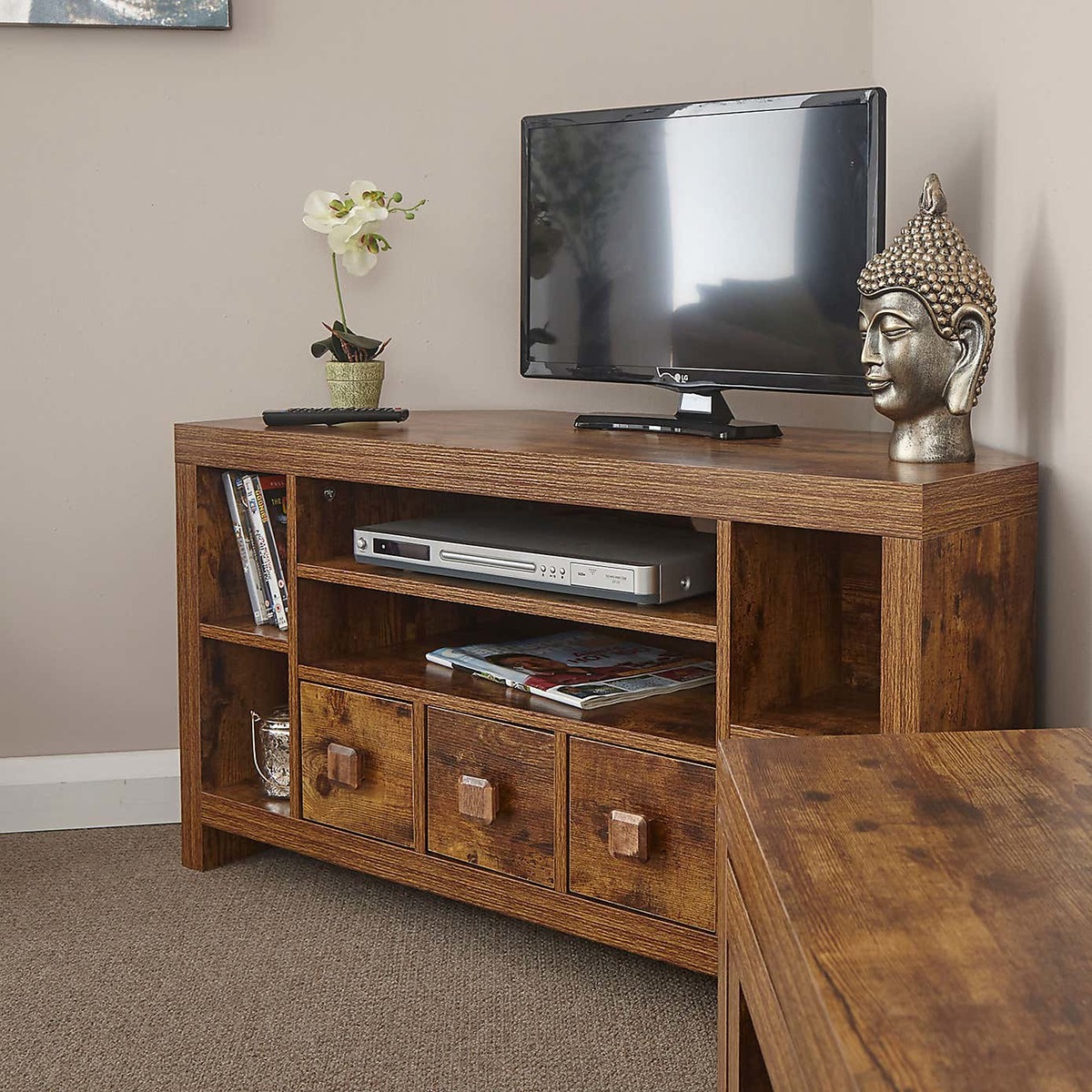 Jakarta Corner TV Stand Natural – image 2