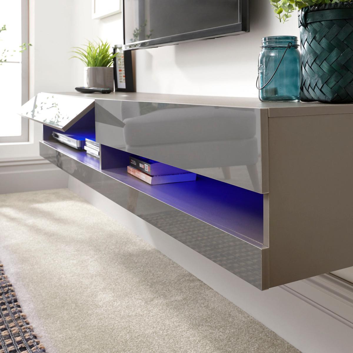 Galicia 150cm LED Wall TV Unit Grey – image 6