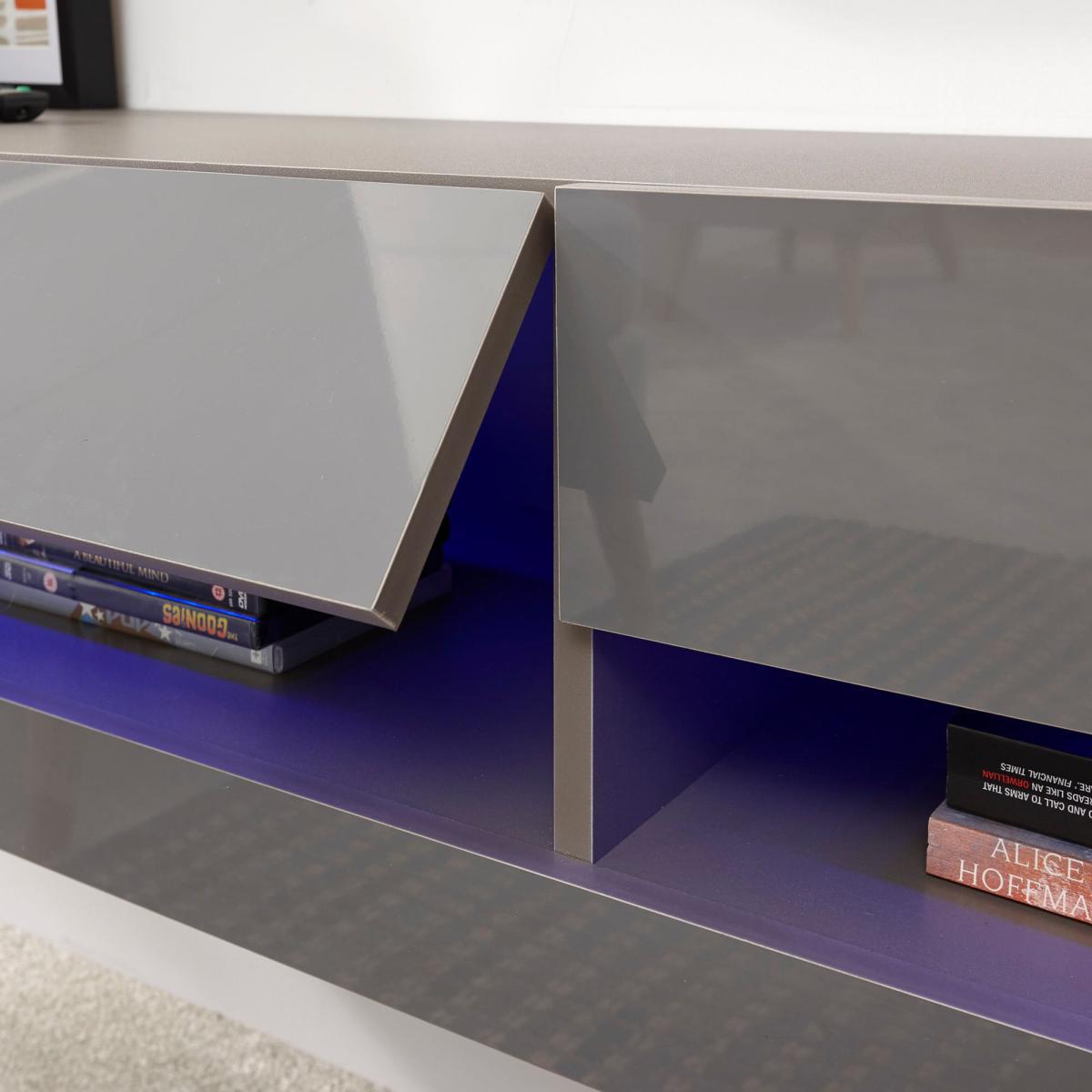 Galicia 150cm LED Wall TV Unit Grey – image 7