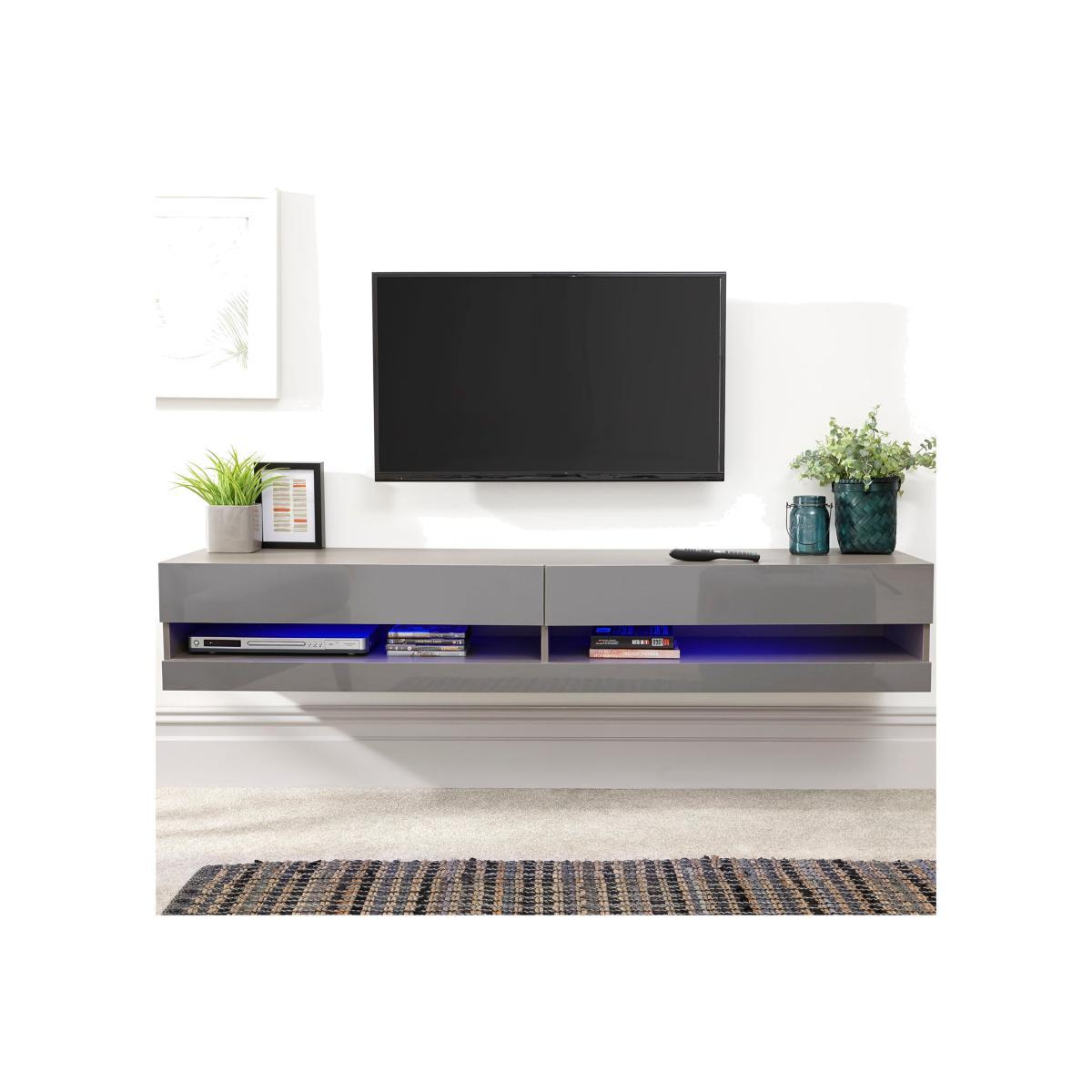 Galicia 150cm LED Wall TV Unit Grey – image 1