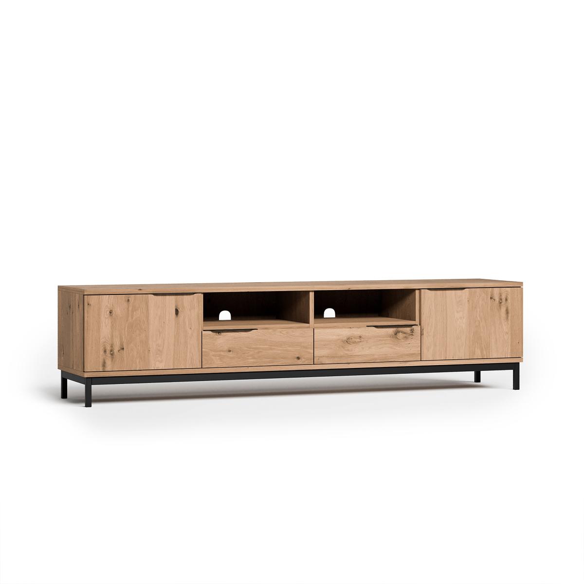 Reynolds Extra Wide Tv Unit for Tvs Up To 80,     Rustic Oak Effect – image 7