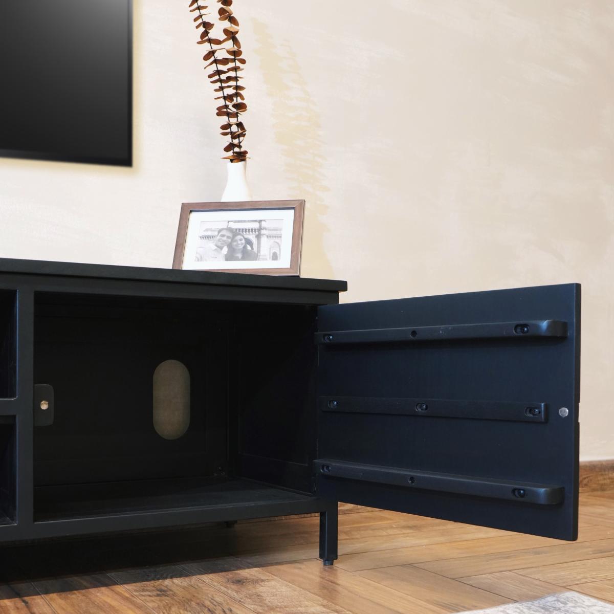 Fenway Wide TV Unit Black – image 6