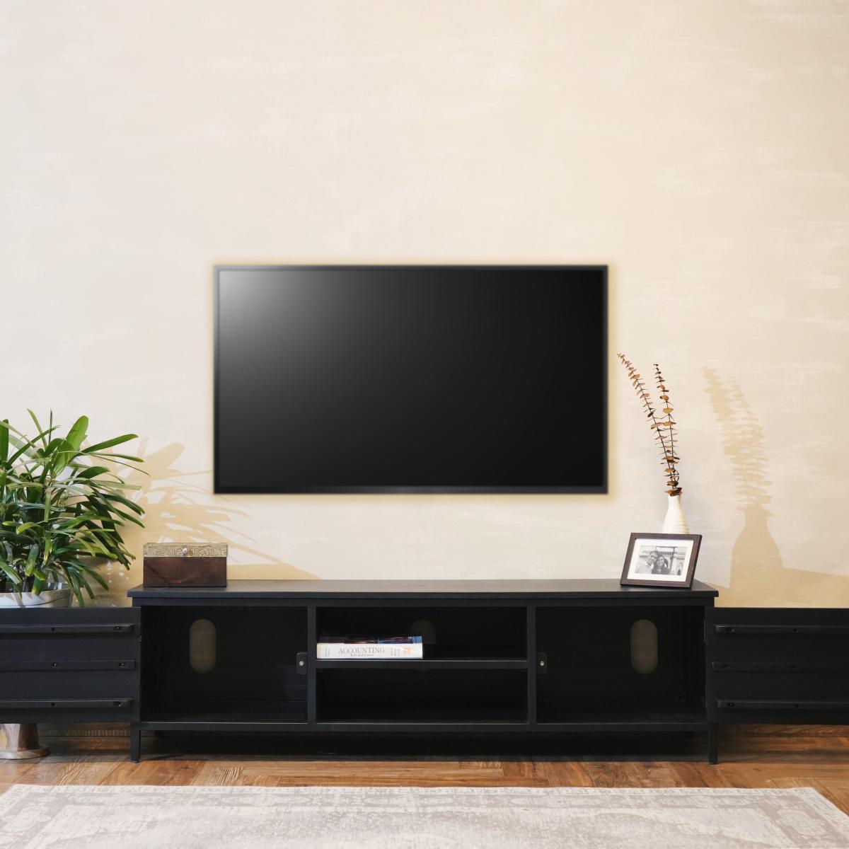 Fenway Wide TV Unit Black – image 7