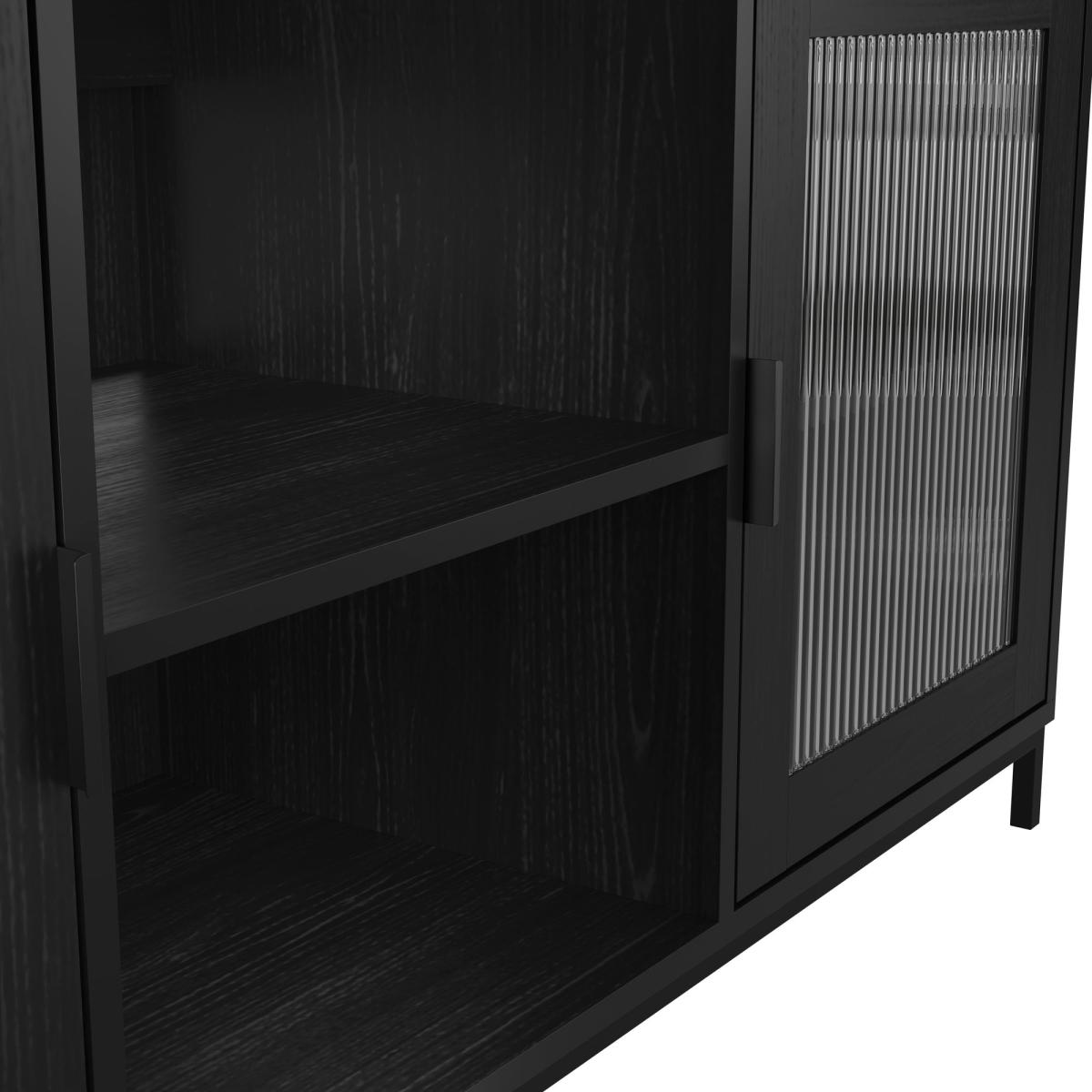 Maddox TV Unit for TVs up to 55, Matte Black Black – image 5