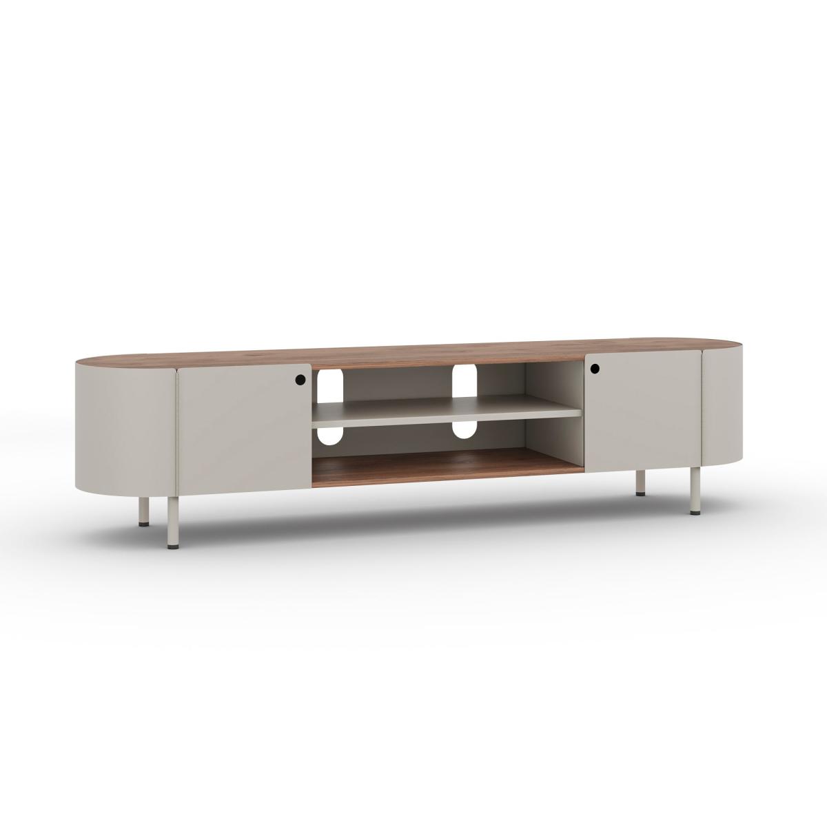 Elements Griffin Extra Wide Tv Unit for Tvs Up To 80 Black – image 6
