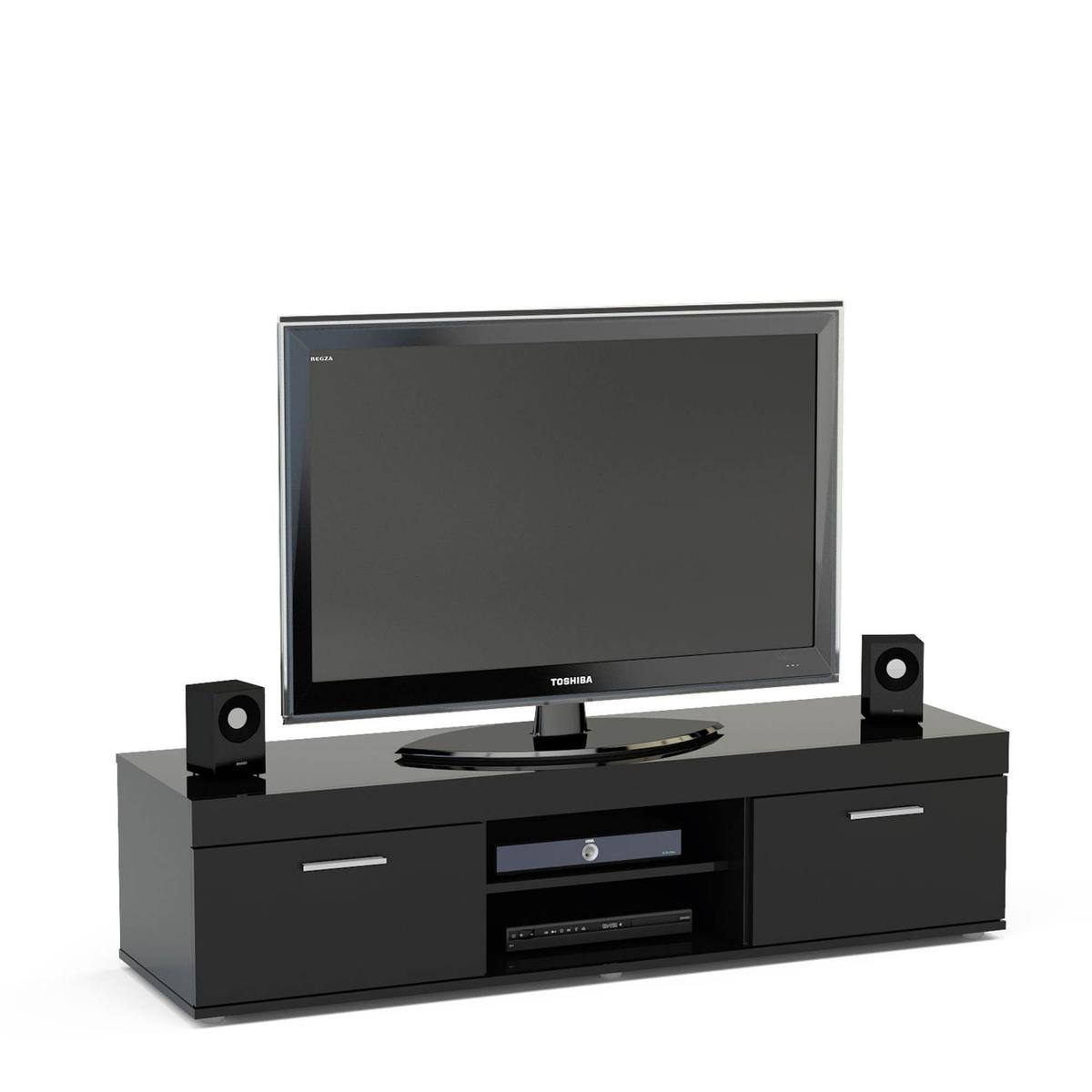 Edgeware Black TV Stand Black – image 2