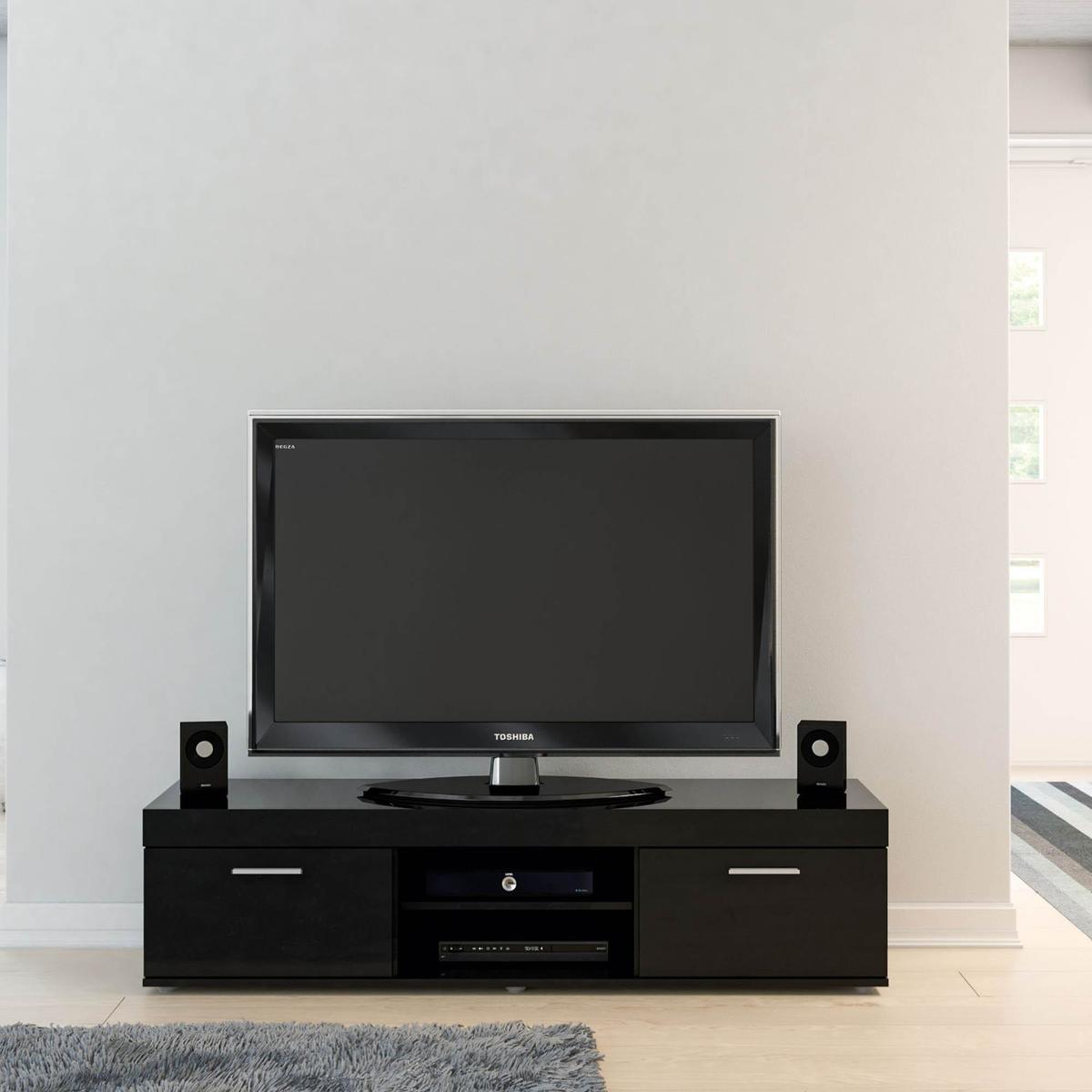 Edgeware Black TV Stand Black – image 3