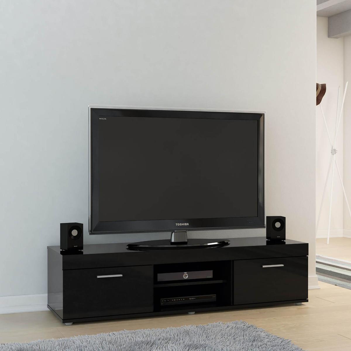 Edgeware Black TV Stand Black – image 4