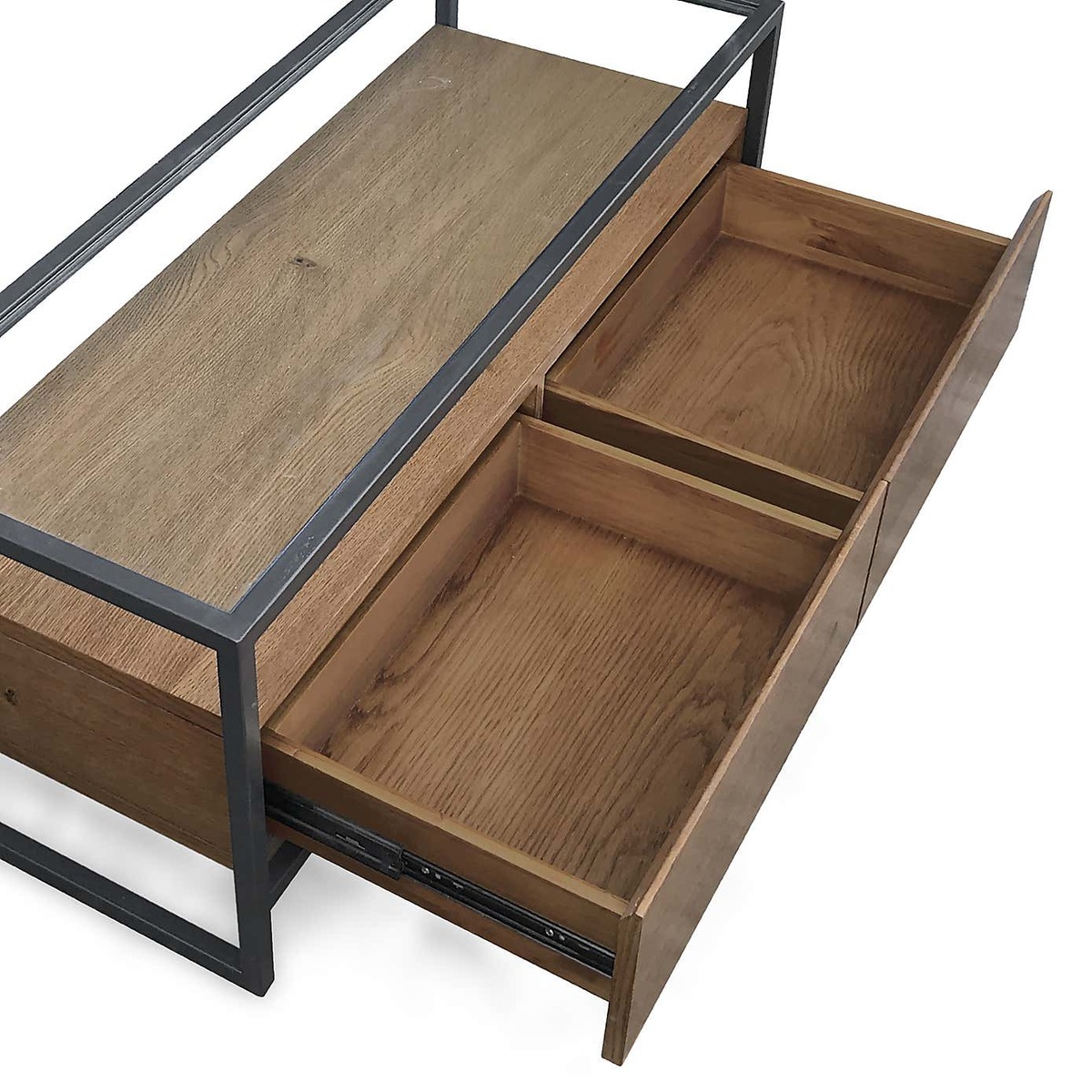Dillon TV Stand Oak Brown and Grey – image 7