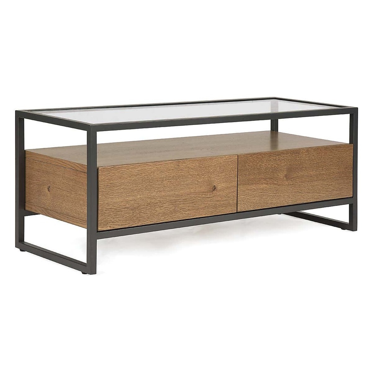 Dillon TV Stand Oak Brown and Grey – image 2