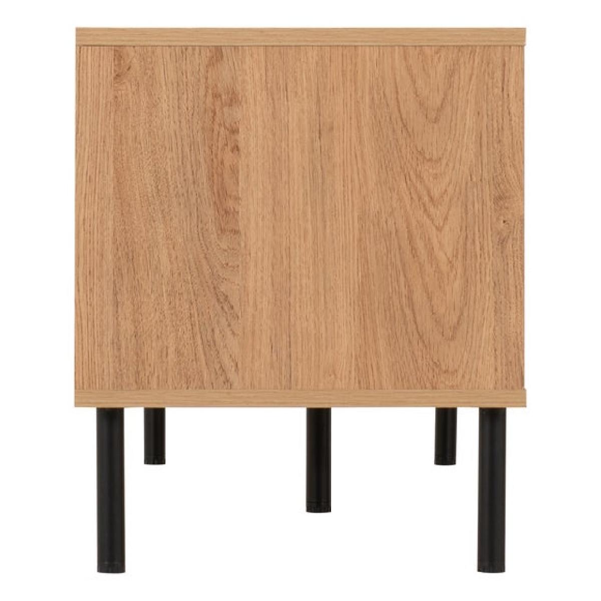 Return - Leon 2 Door TV Unit Stand for TVs up to 65", Oak Effect – image 5