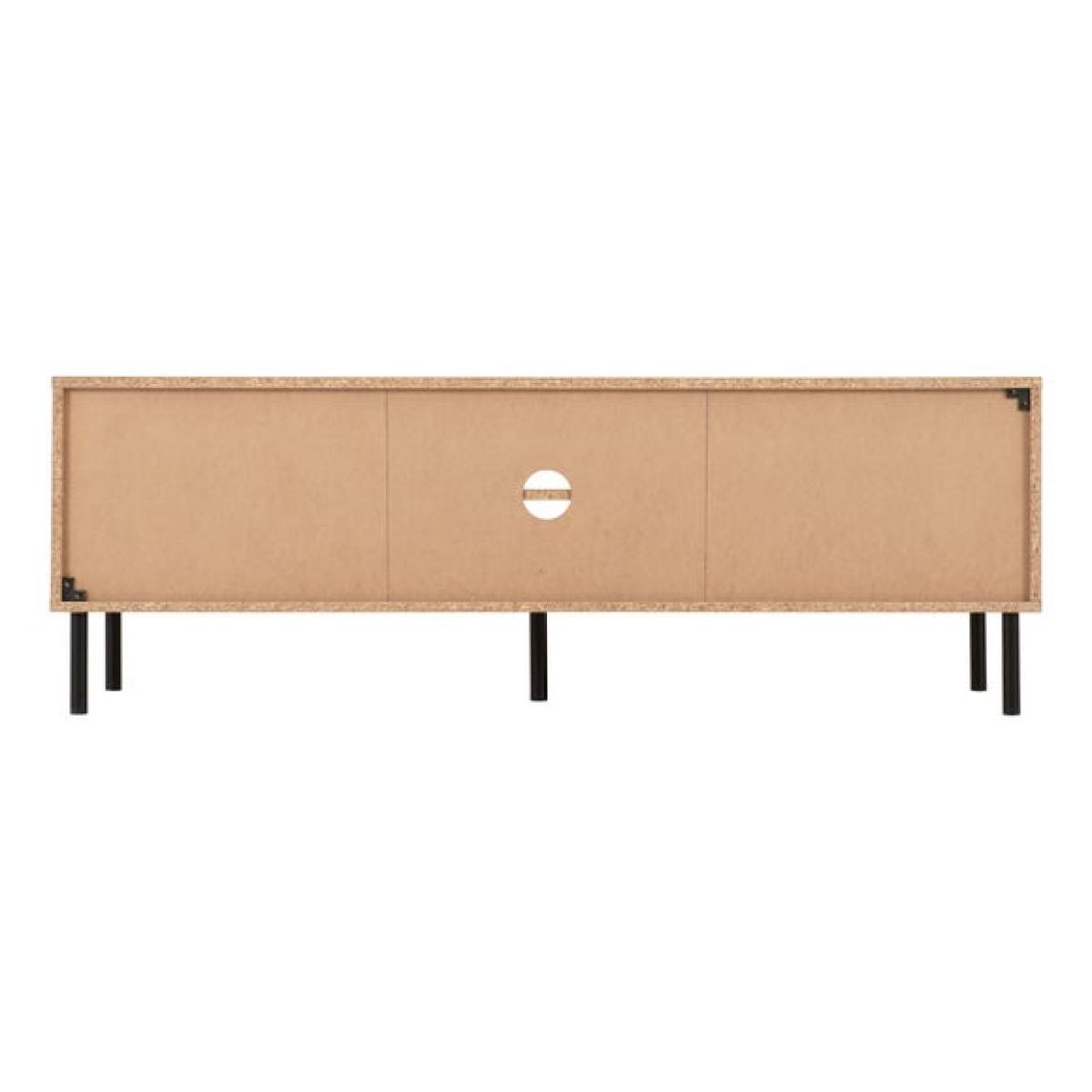 Return - Leon 2 Door TV Unit Stand for TVs up to 65", Oak Effect – image 6