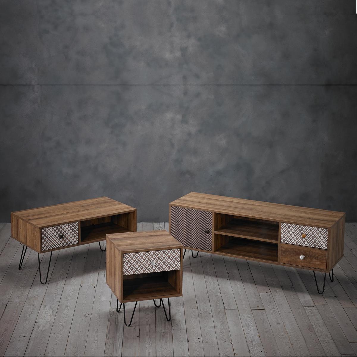 Casablanca TV Stand Dark Wood (Brown) – image 3