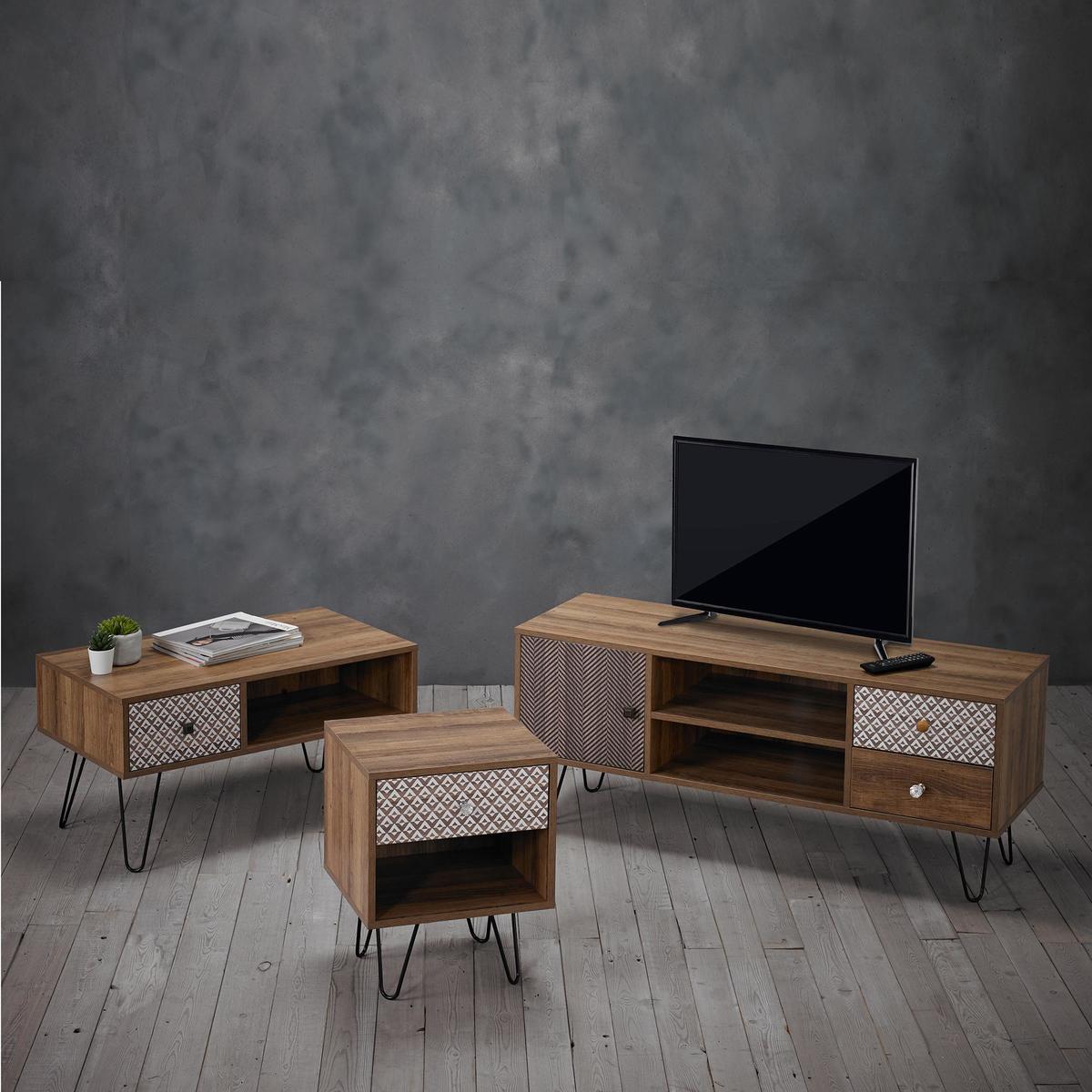 Casablanca TV Stand Dark Wood (Brown) – image 5