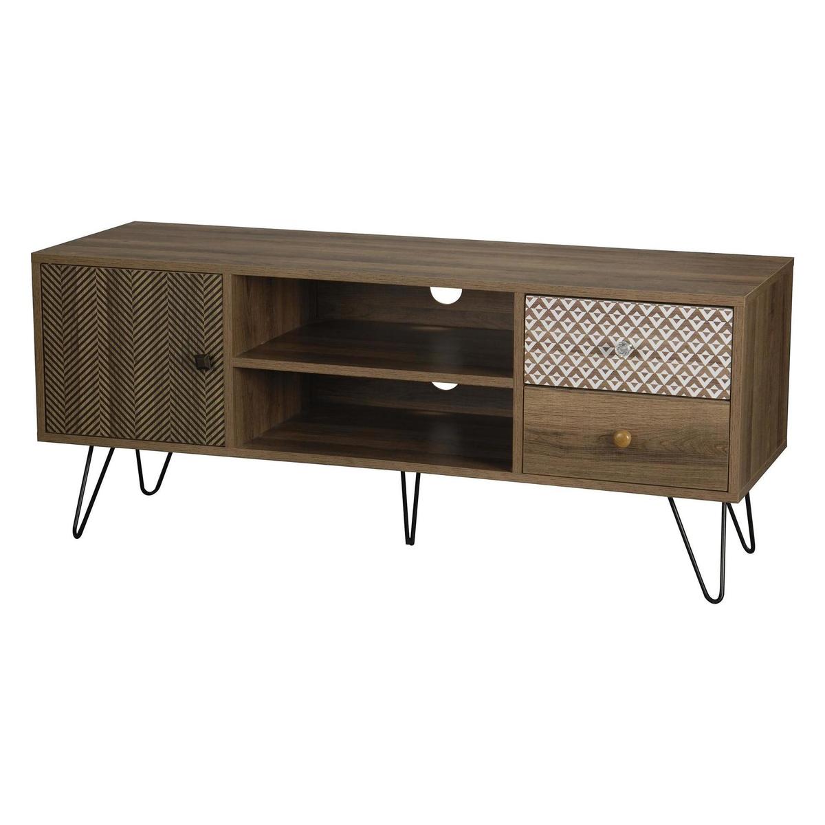Casablanca TV Stand Dark Wood (Brown) – image 2