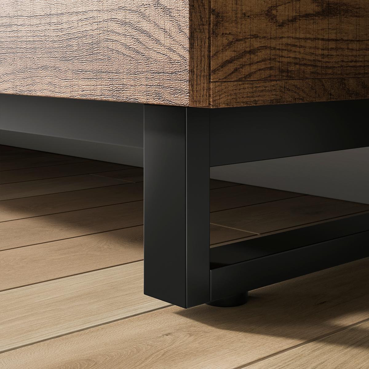 Freddie Extra Wide TV Unit for TVs up to 70 Rustic Oak Effect – image 5