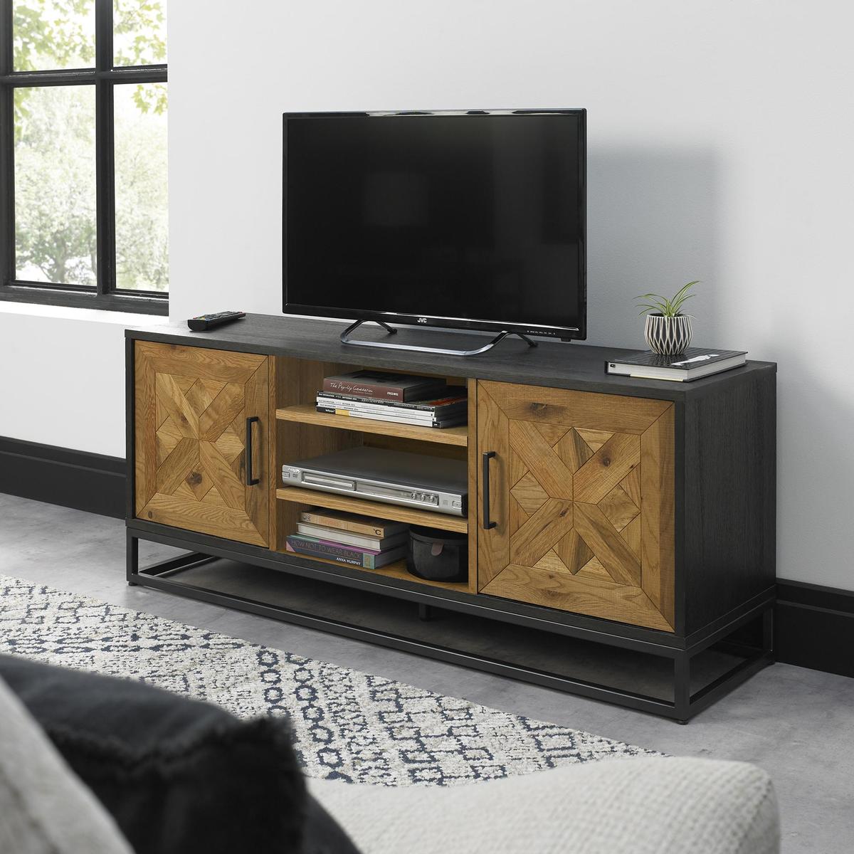 Indus TV Stand Wood (Brown) – image 3