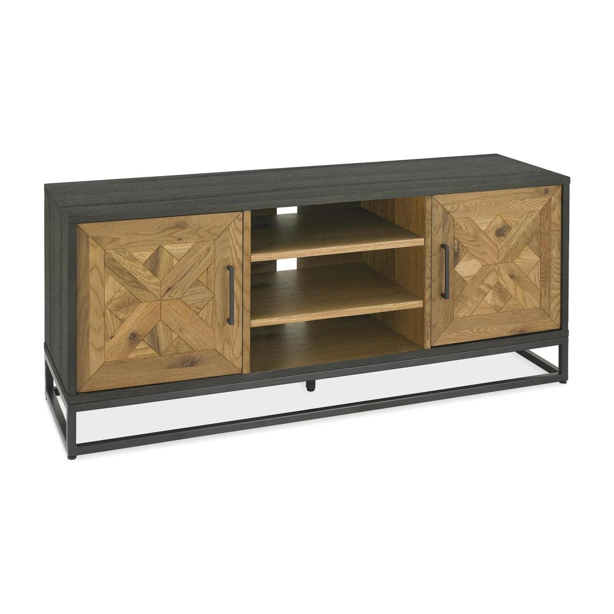 Indus TV Stand Wood (Brown) – image 2