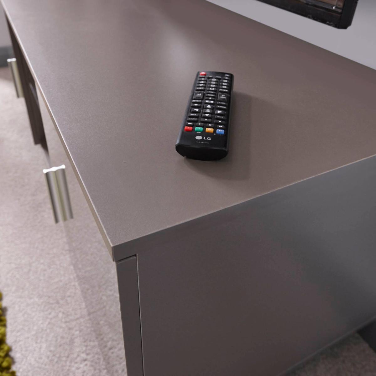 Lima Grey High Gloss TV Stand Grey – image 2