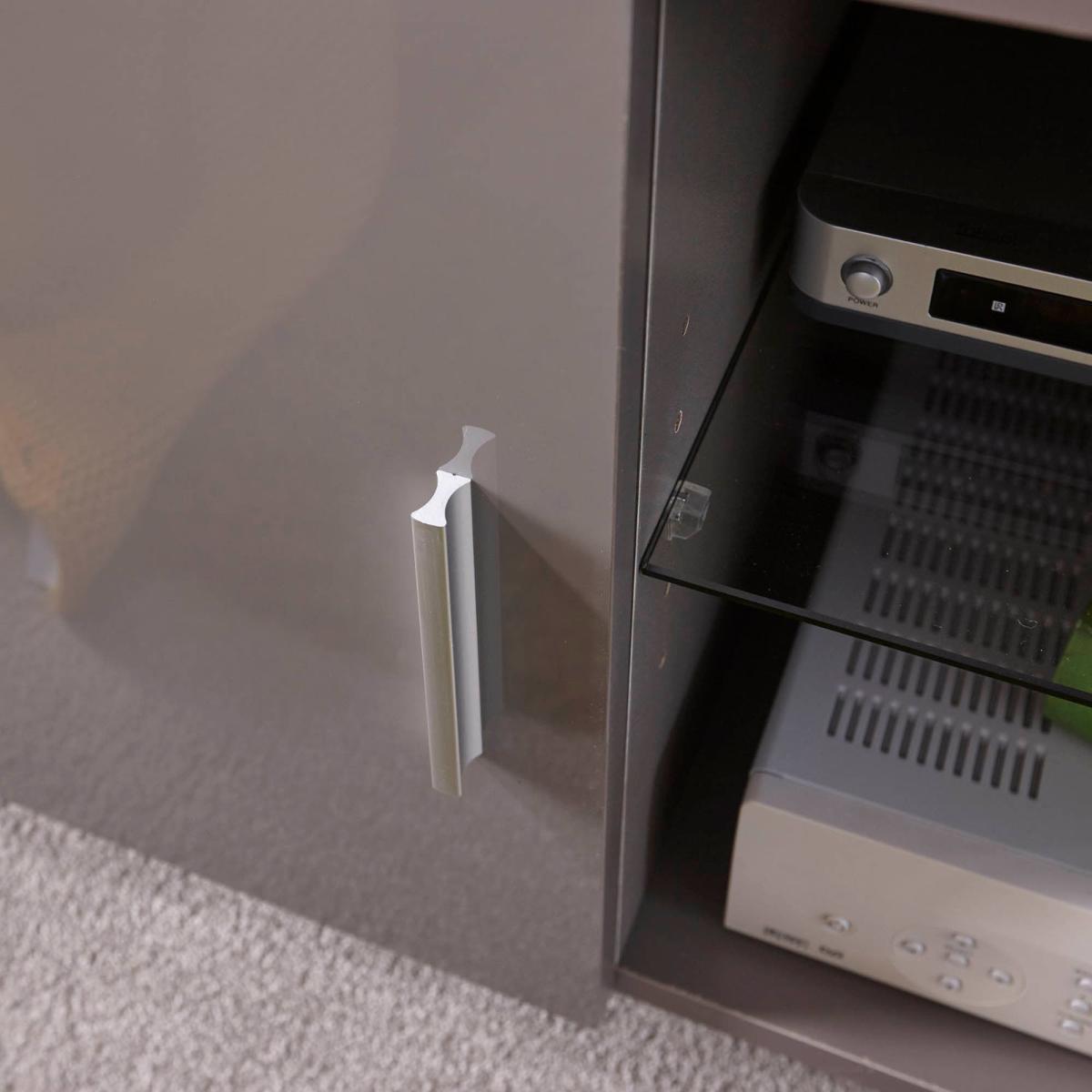 Lima Grey High Gloss TV Stand Grey – image 5