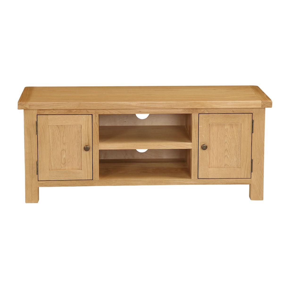 Sherbourne Oak Large TV Stand Natural – image 2