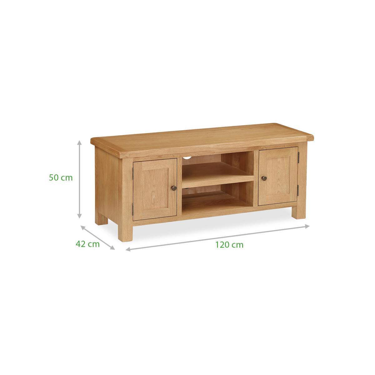 Sherbourne Oak Large TV Stand Natural – image 6