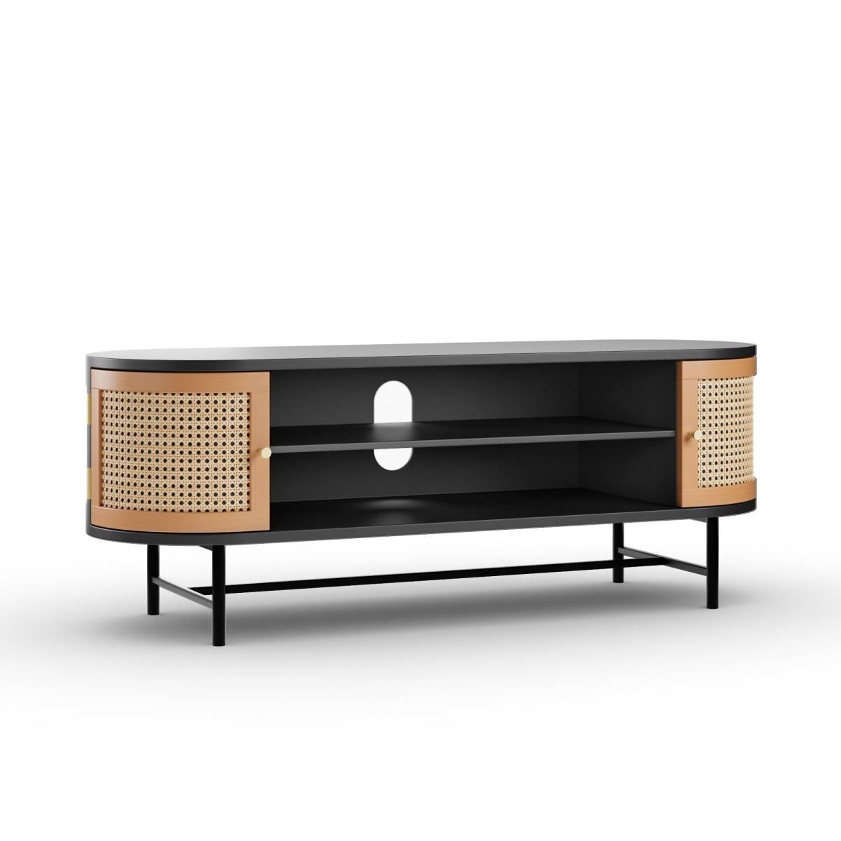 Franco Oval TV Unit Black – image 2