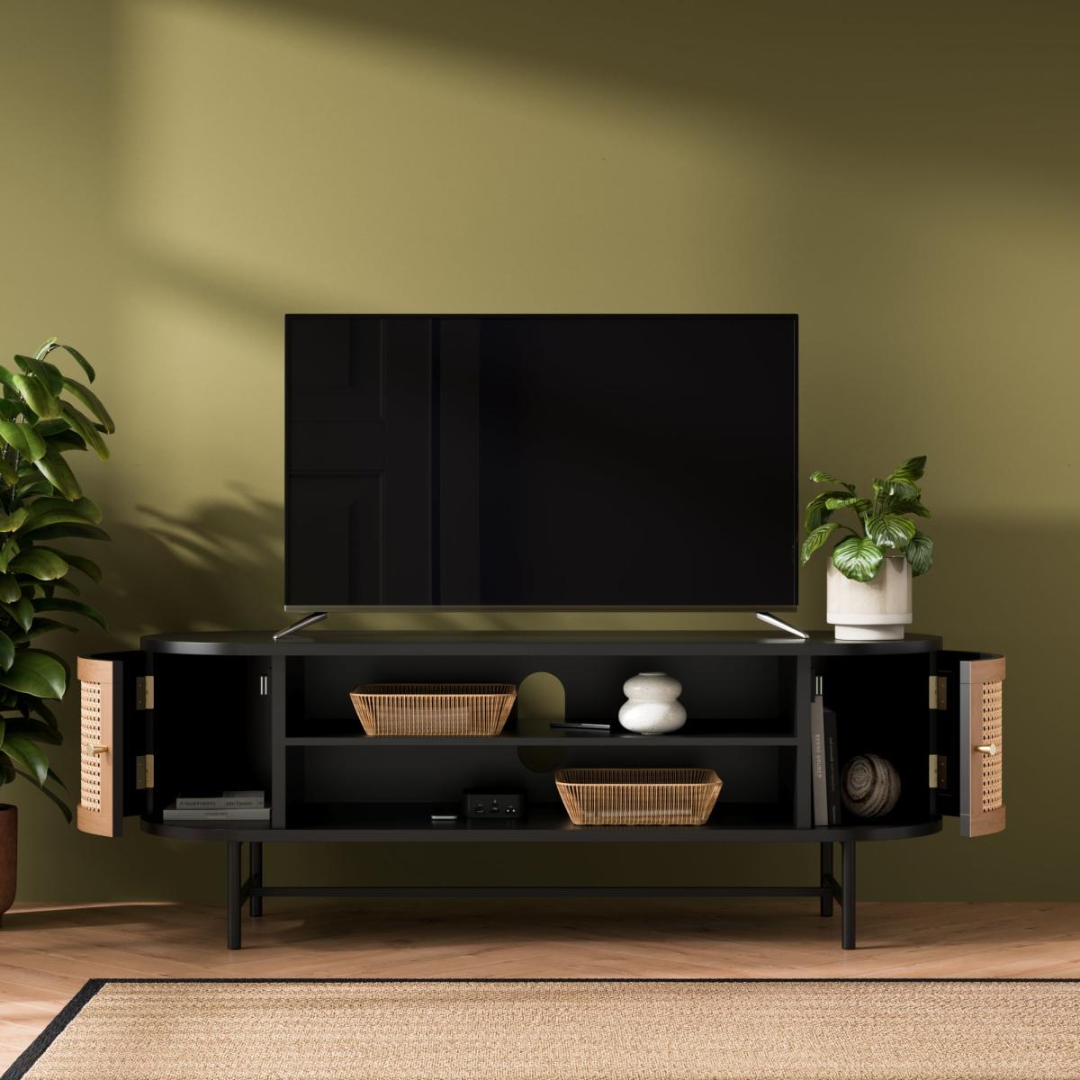Franco Oval TV Unit Black – image 3