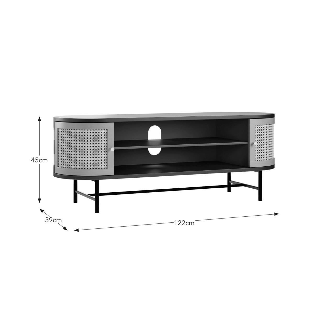 Franco Oval TV Unit Black – image 7