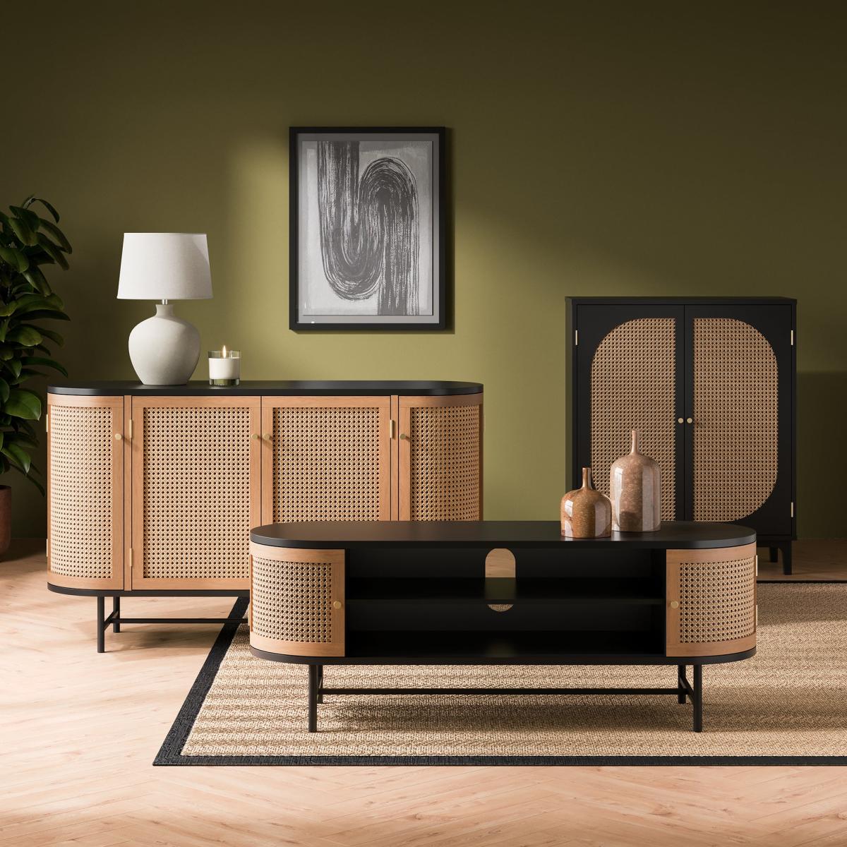 Franco Oval TV Unit Black – image 8