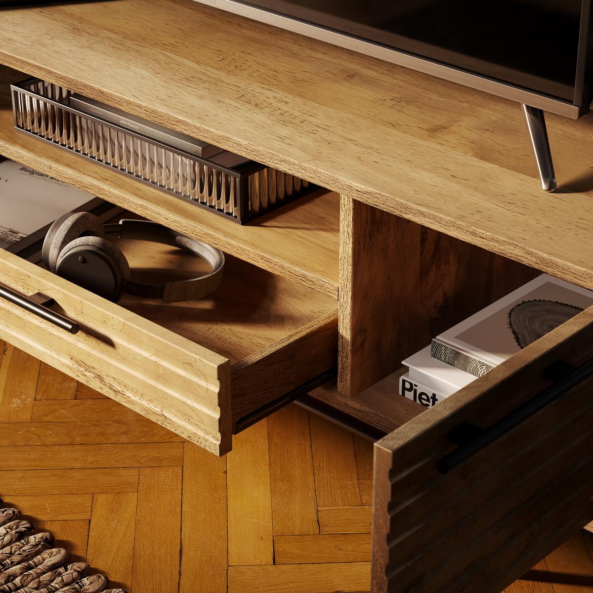 Bryant Wide TV Unit Wood (Brown) – image 4