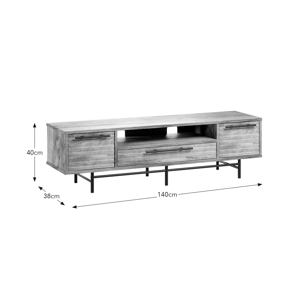 Bryant Wide TV Unit Wood (Brown) – image 7