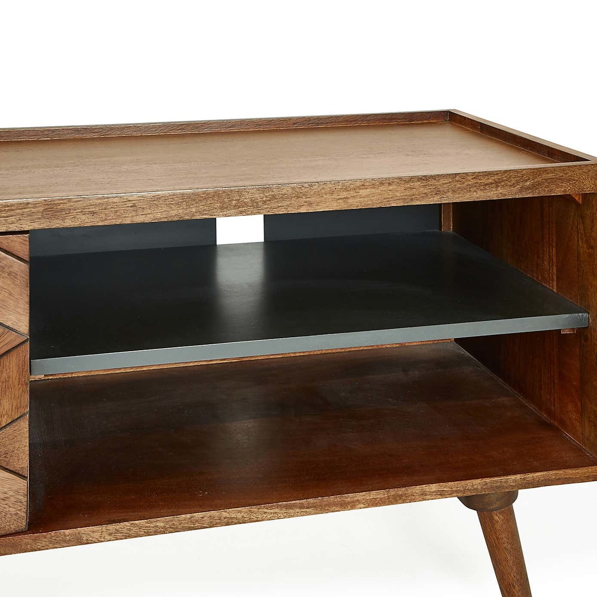 Hexagonal TV Stand Brown – image 6