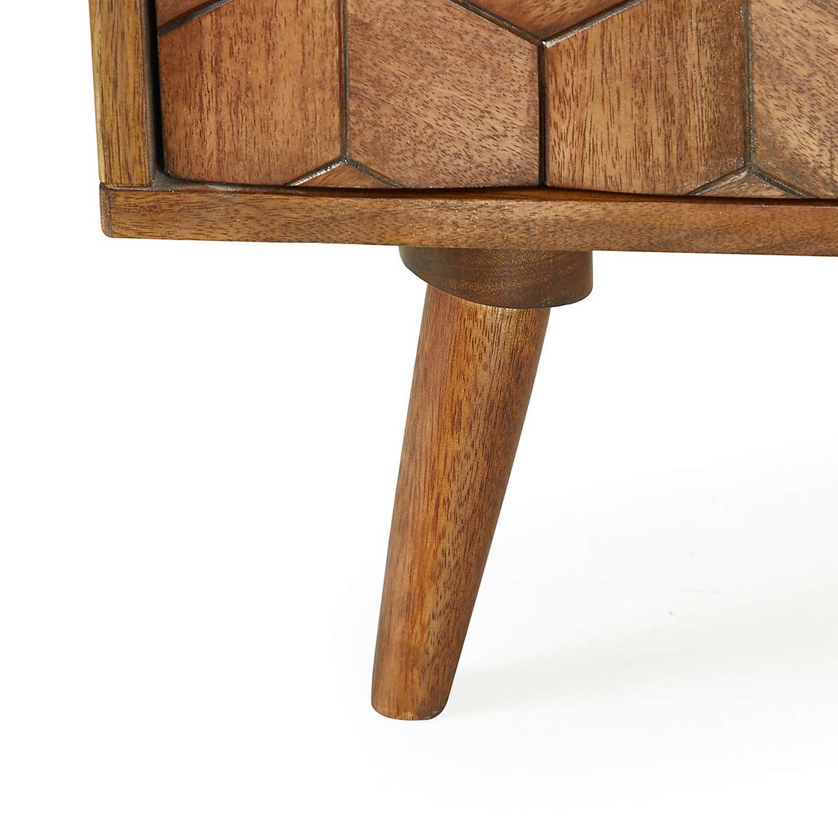 Hexagonal TV Stand Brown – image 8