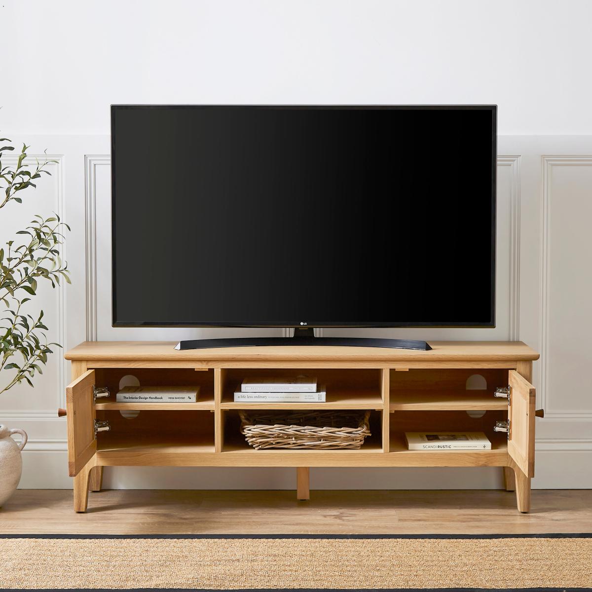 Walton Wide TV Unit for TVs up to 55" Light Oak – image 2