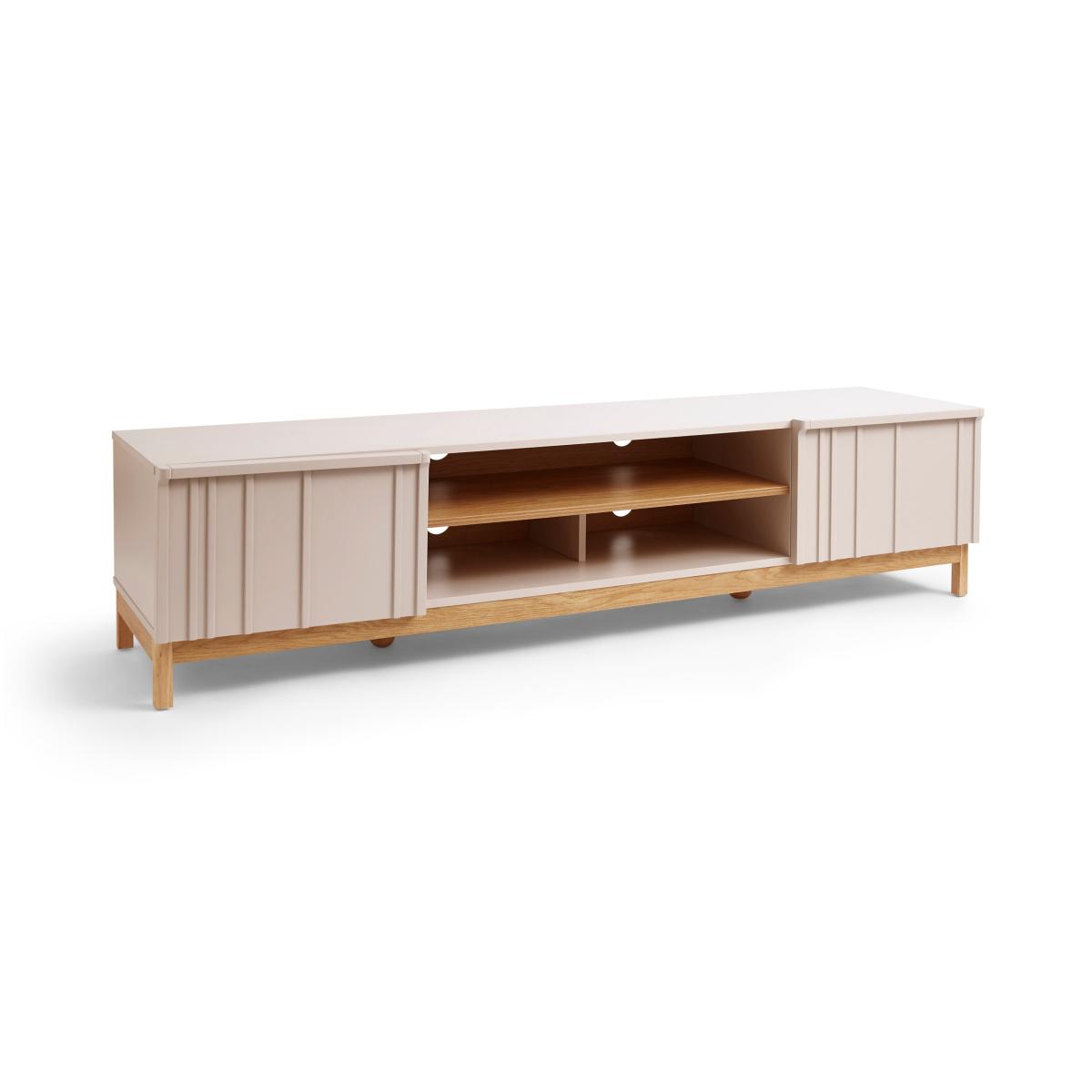 Elements Thompson Extra Wide Tv Unit for Tvs Up To 75 Mushroom (Grey) – image 6