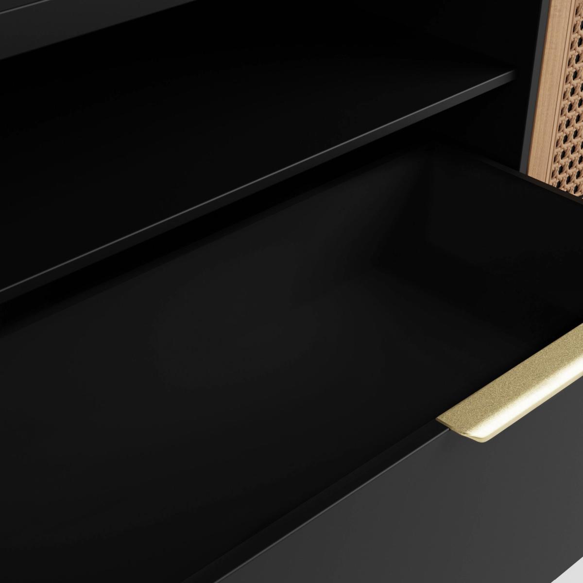 Franco Corner TV Unit Black – image 6