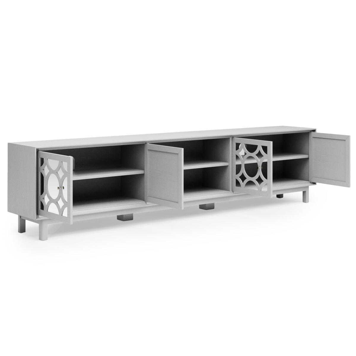 Delphi Grey Wide TV Unit Grey – image 5