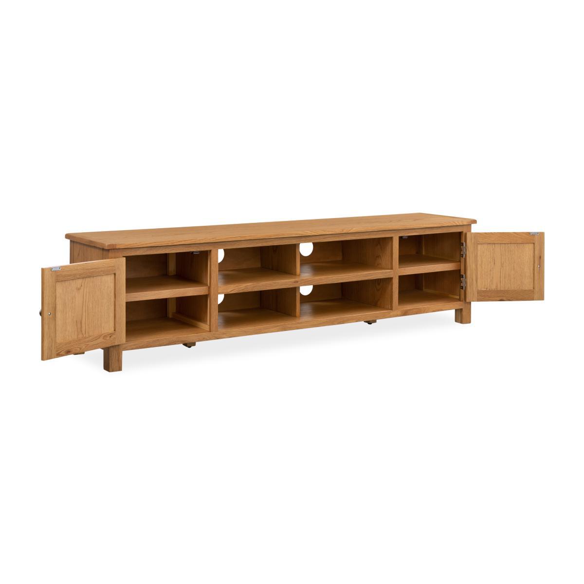 Bromley Extra Wide Oak TV Unit Light Oak – image 4
