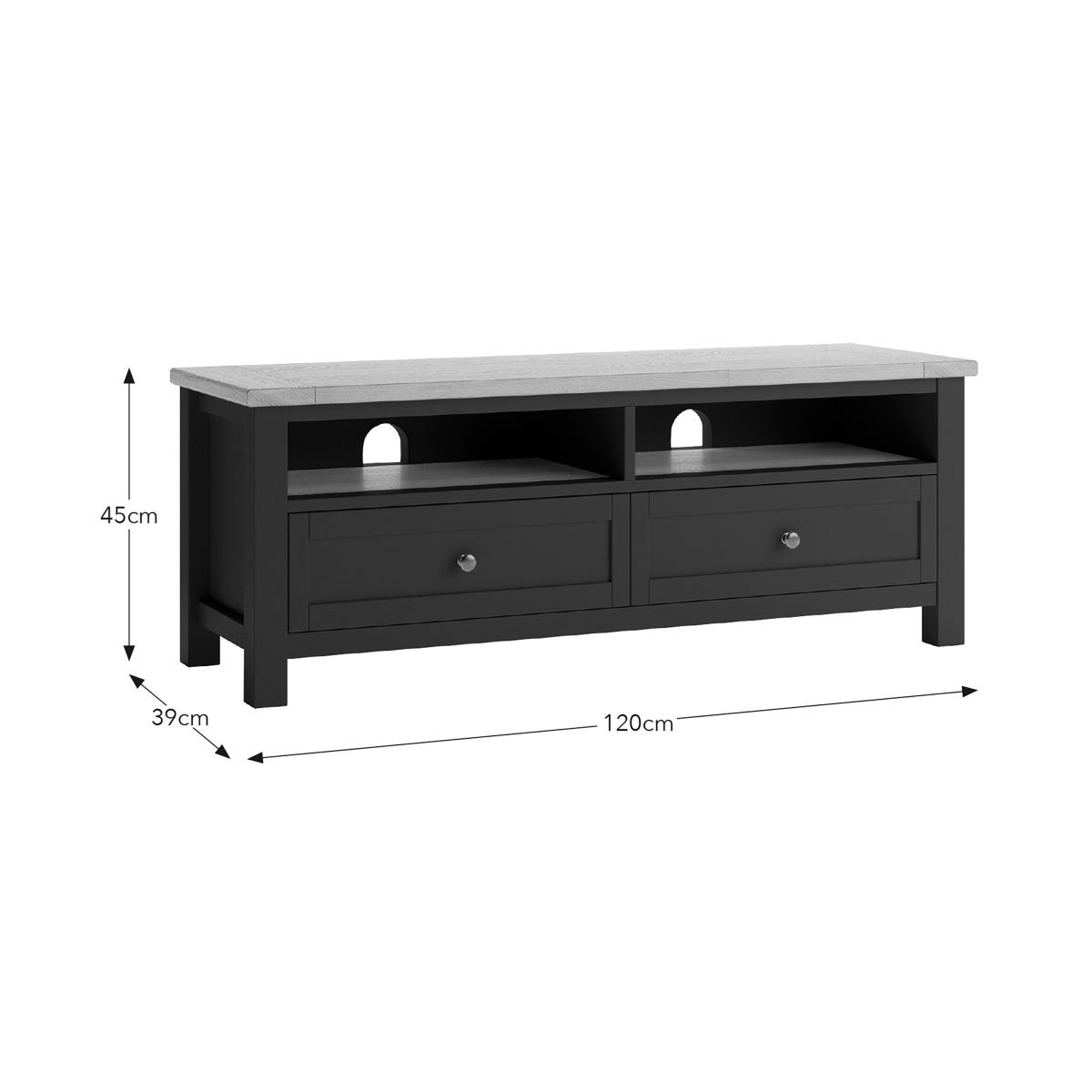 Olney TV Unit for TVs up to 55" Charcoal – image 7