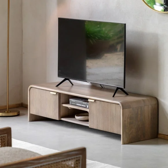 Cedar & Sage Ontario Mango Wood TV Unit for TVs up to 55" – image 1