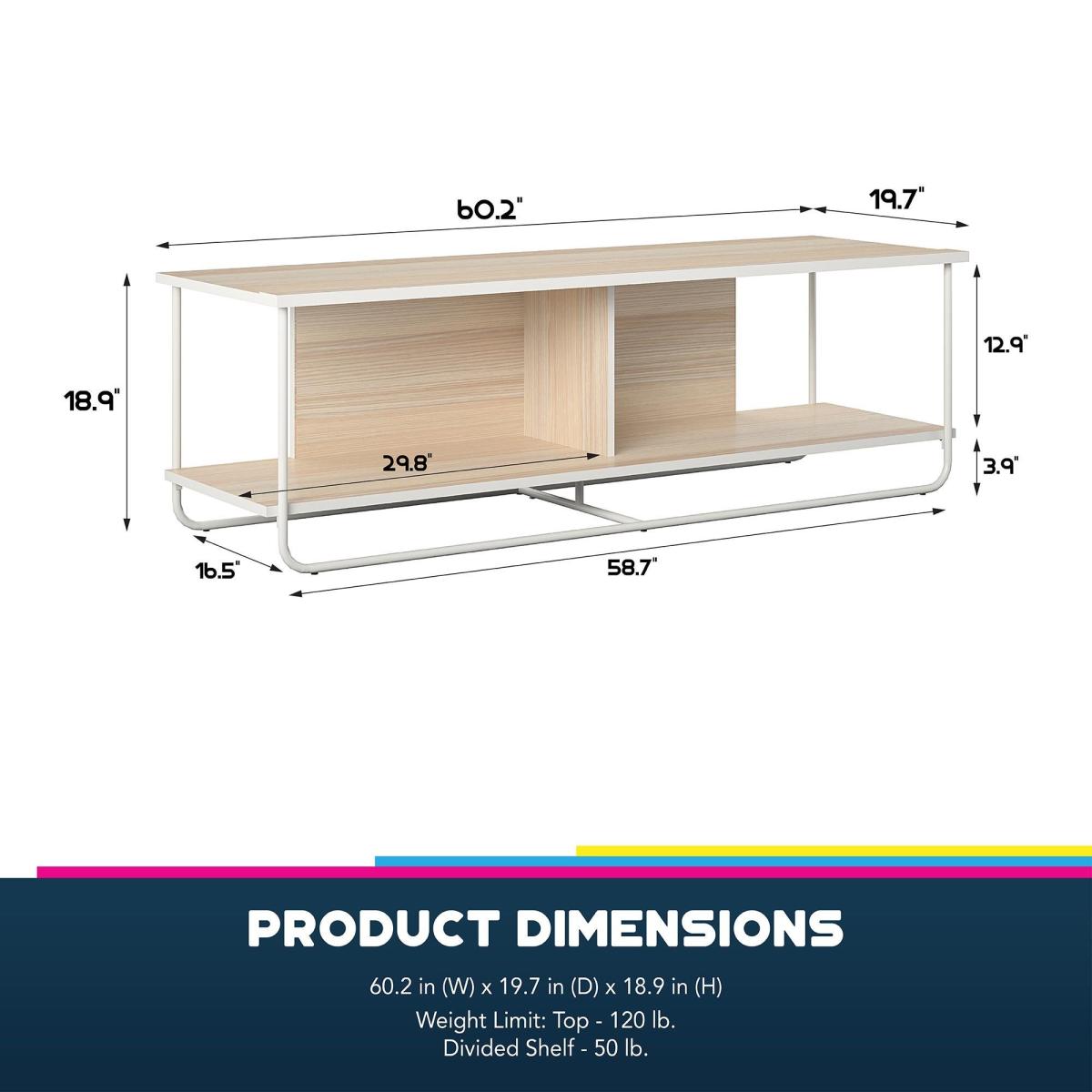 Queer Eye Dante TV Stand, Natural Natural – image 8